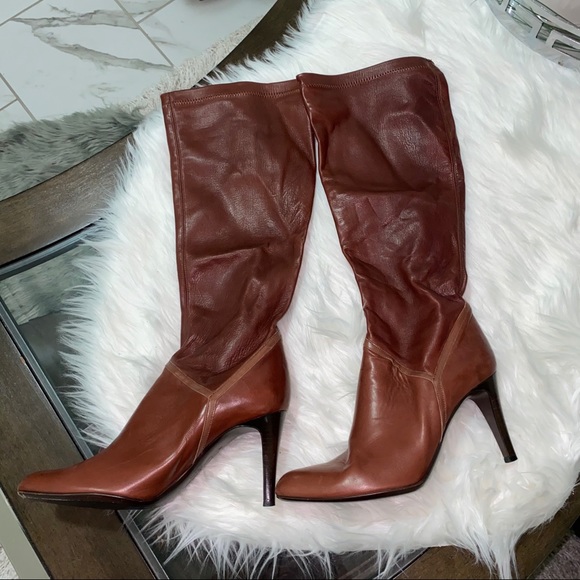 Cole Haan Shoes - Cole Haan Brown heels boots. Size 9